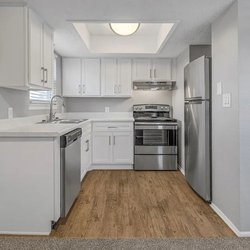 kitchen view at Bayside Villas